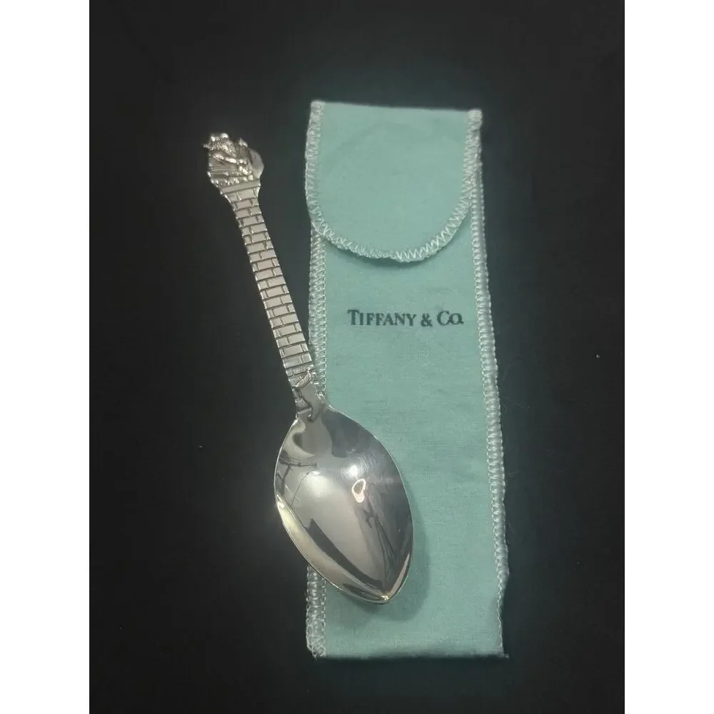 Sterling Silver Tiffany Co 925 Santa Claus Christmas Holiday Teaspoon 2006 Gift